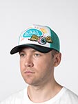 Бейсболка VON DUTCH арт. VD/0/CAS1/PAT/GRE  (мятный / черный)